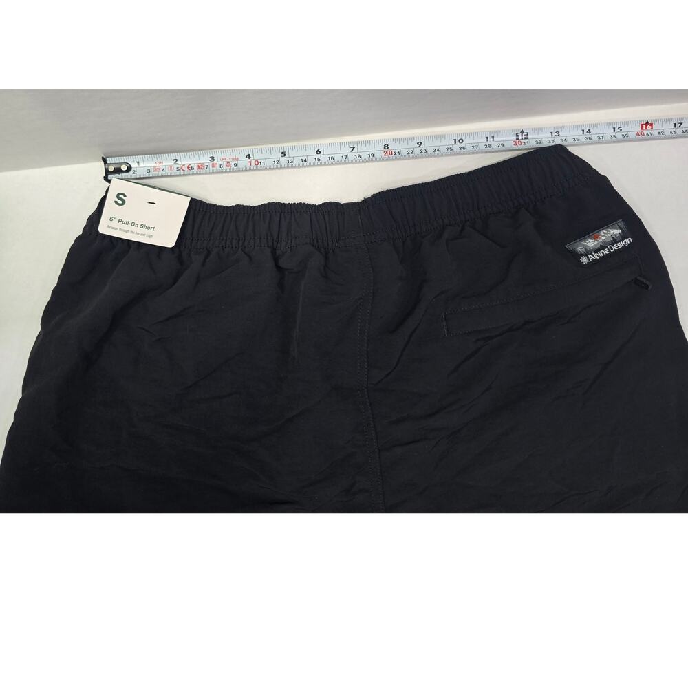 NWT Alpine Design 5" Pull-On Shorts Men's Small Black Hiking Outdoor - Picture 2 of 15